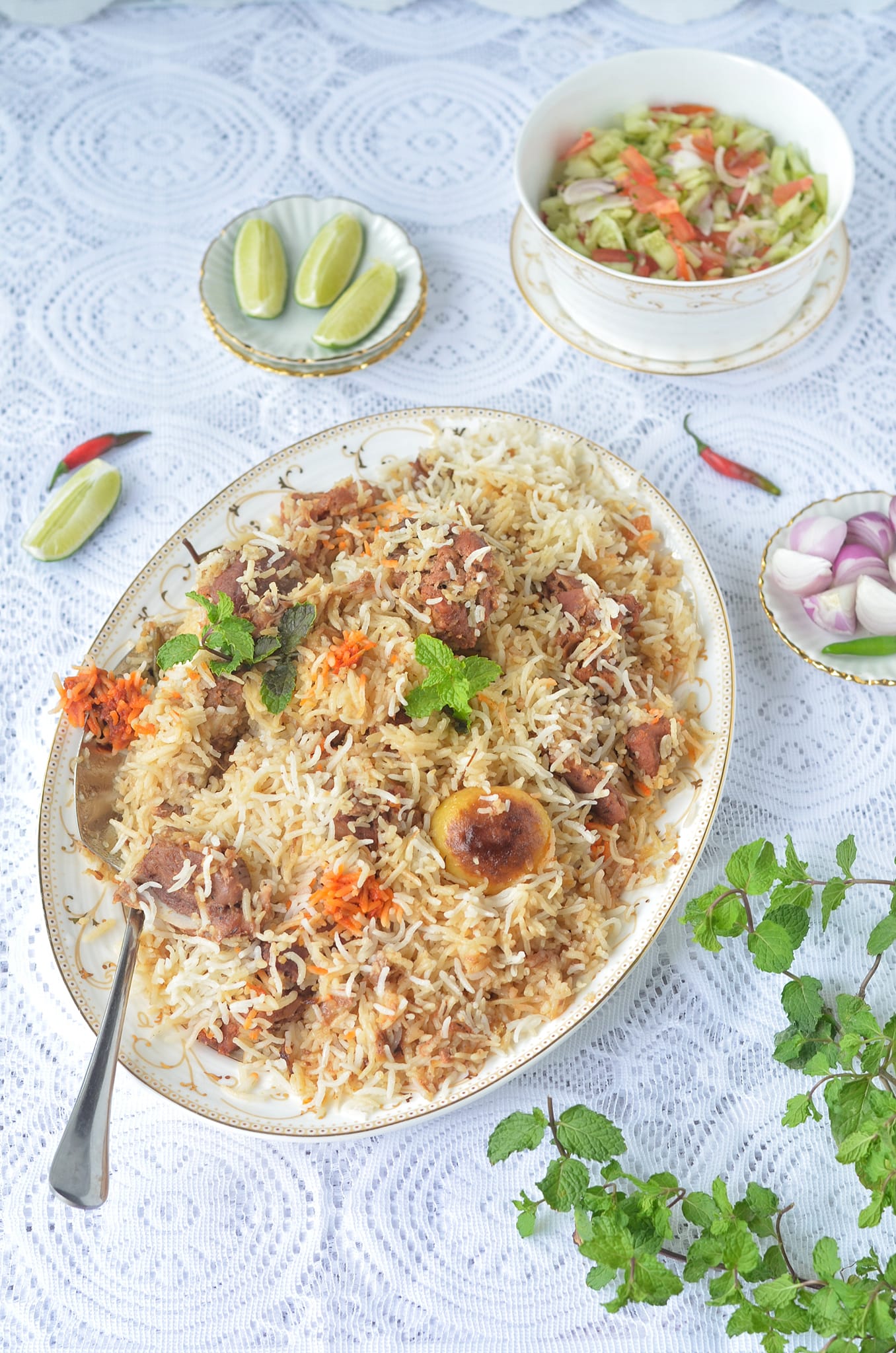 Rice with meat and potatos